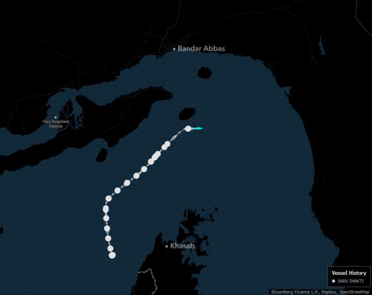 India-Linked Tanker Laden With Cooking Fuel Attempts Hormuz Exit