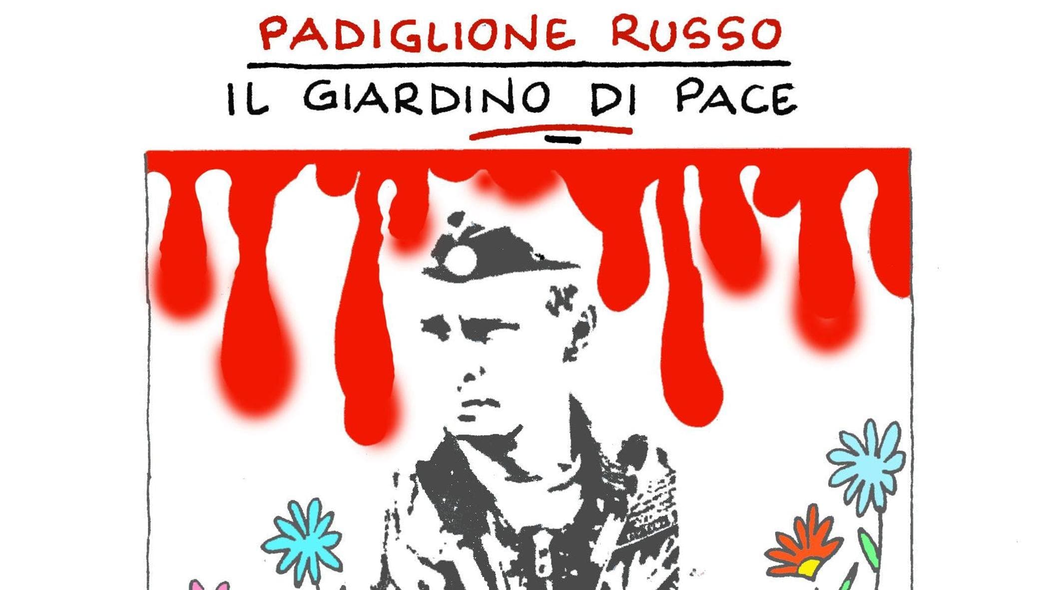 La vignetta di Ellekappa: il padiglione russo